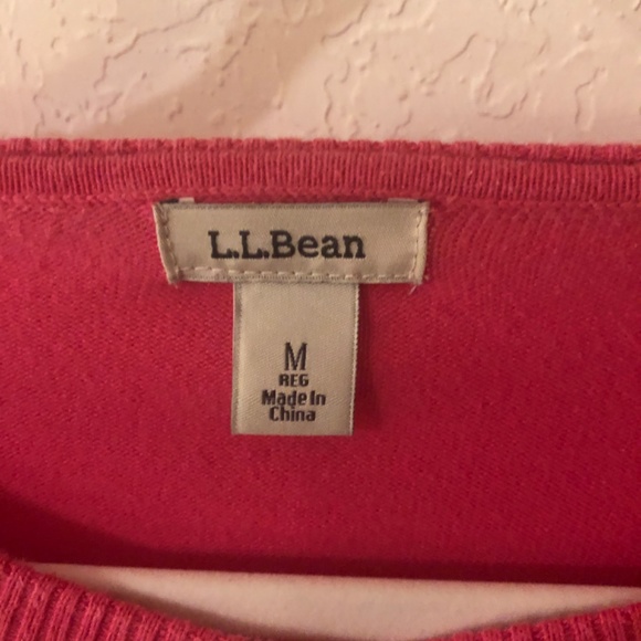 LL Bean Cardigan Pink - Picture 2 of 3